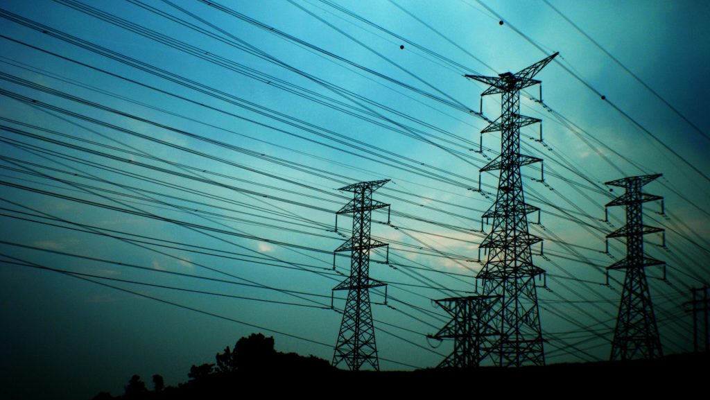 power lines and towers